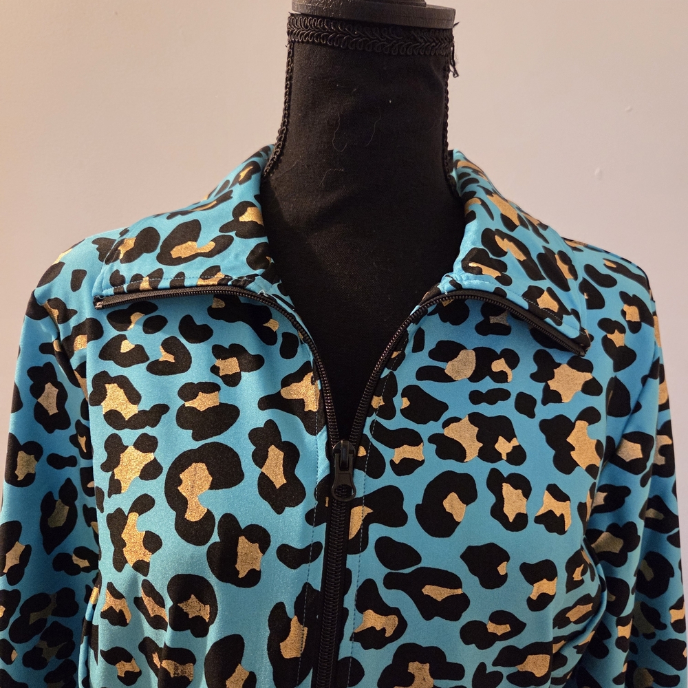 Berek Blue Leopard Print Jacket - Picture 2 of 7